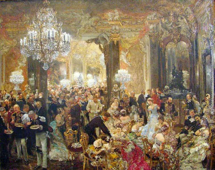 Monticelli, Adolphe-Joseph Das Ballsouper Spain oil painting art